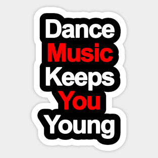 Dance music - classic from the 90s Sticker